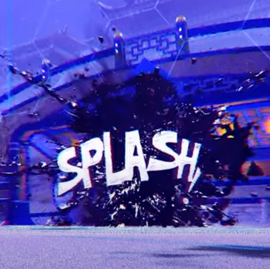 Titanium White Ballistic + Black Big Splash Goal Explosion
